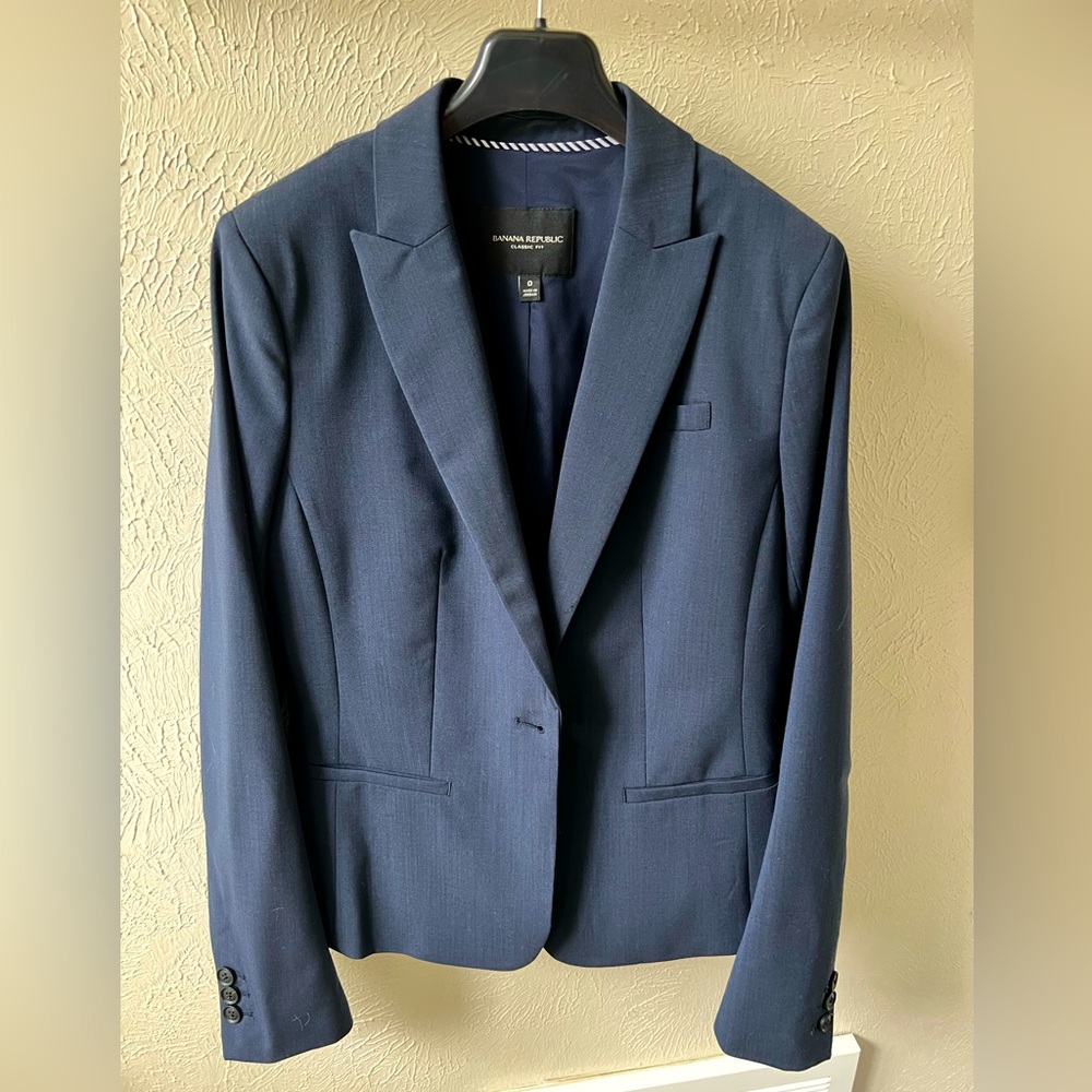 Banana Republic Navy Suit